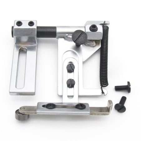 Adjustable suspend seam guide for industrial sewing machine Adjustable guide