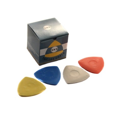 SKS triangular tailors chalk 10 pcs mixed colours TC10