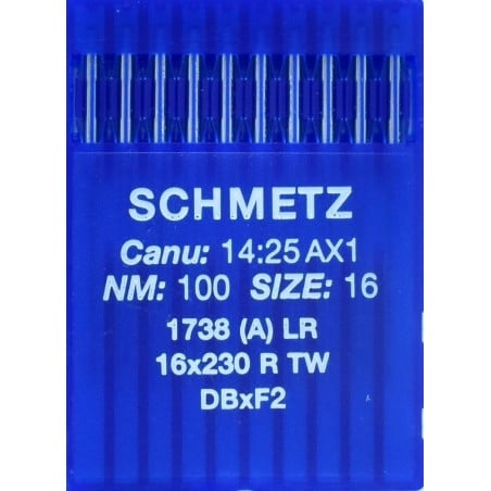 Schmetz Leather point needles Canu 14:25 16x230 DBxF2 Size 100/16 16x230 DBxF2