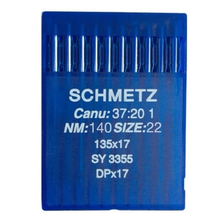 SCHMETZ Needles CANU 37:20/SY3355/DPx17/135x17 SIZE 140/22 CANU 37:20/SY3355/DPx17/135x17
