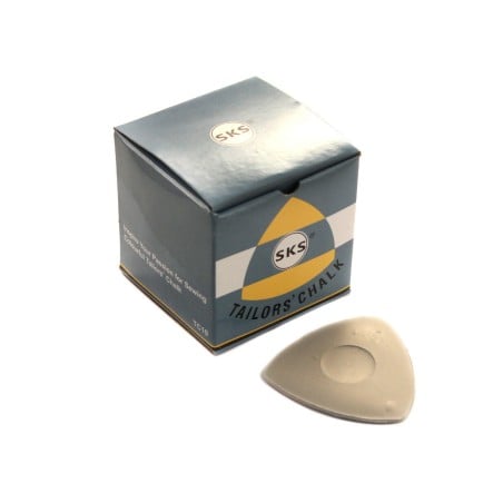 SKS triangular tailors chalk 10 pcs white colour SKS white